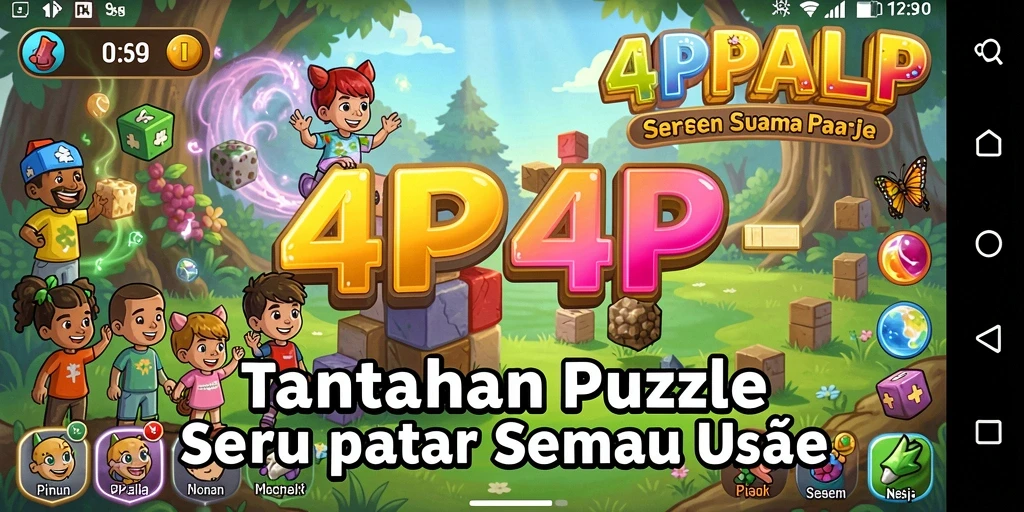 Tampilan gameplay seru dan menantang dari 4P4P