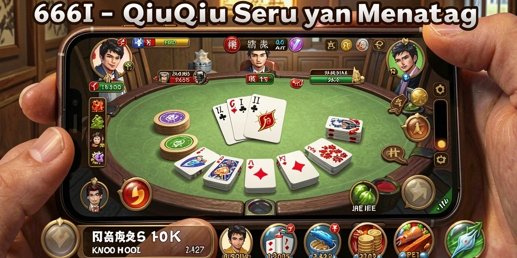 Tampilan gameplay QiuQiu yang seru dan interaktif.