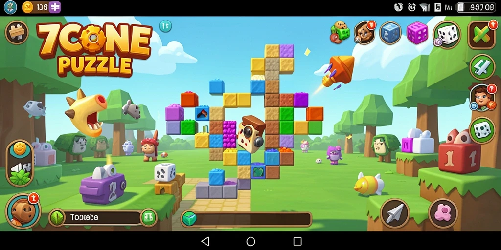 Tampilan gameplay <strong>7CONE</strong> yang menantang dan mengasyikkan.