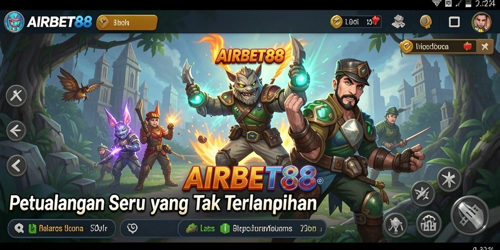 Tampilan gameplay AIRBET88 dengan tantangan petualangan yang seru.