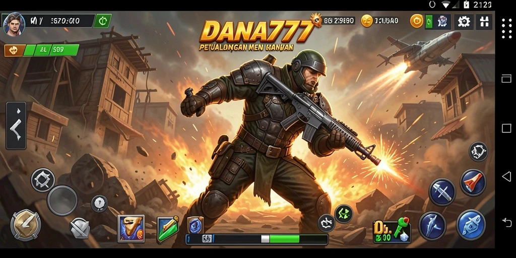 Tampilan menegangkan dari aksi dalam DANA777.