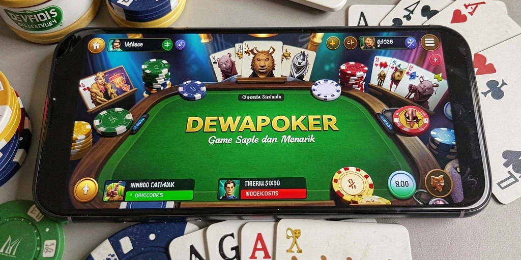 Tampilan menarik gameplay Gaple di DEWAPOKER.