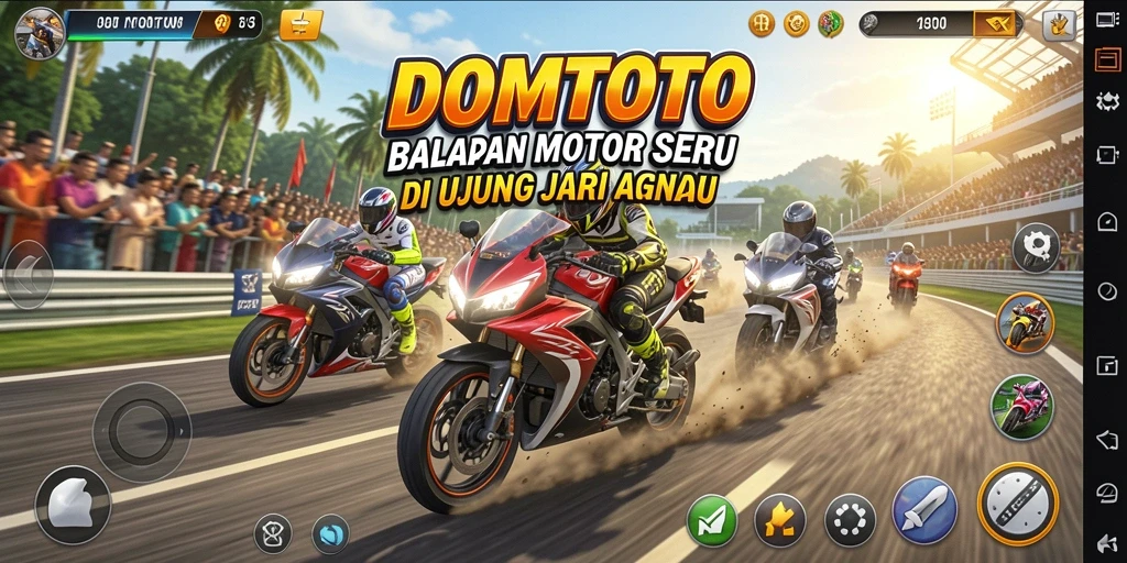 Gameplay seru dan adrenalin dalam balapan motor.
