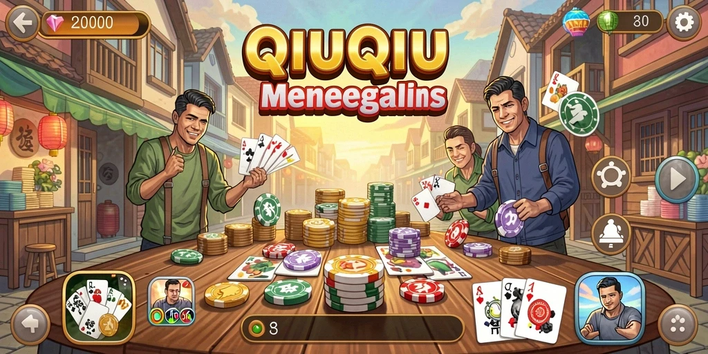Screenshot gameplay F7F7 menampilkan keseruan bermain QiuQiu.