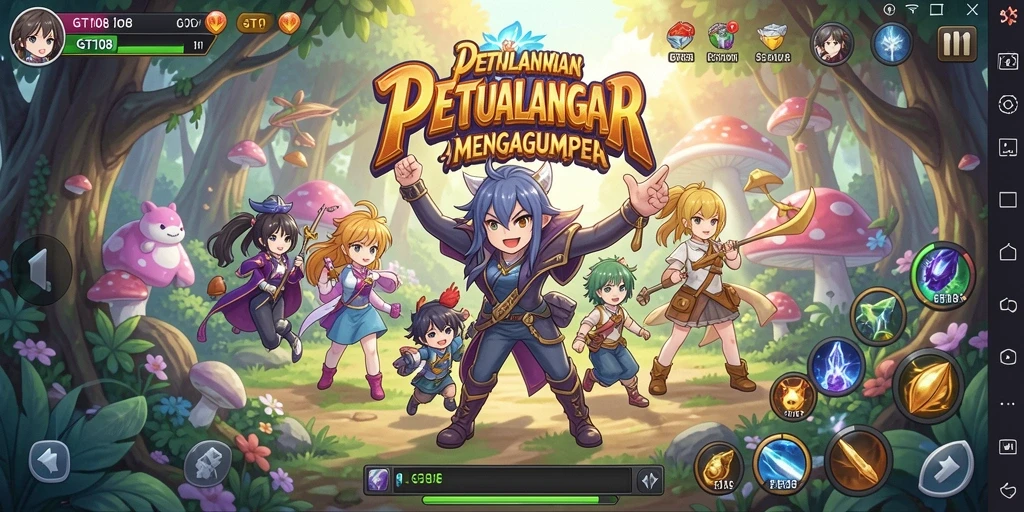 Tampilan gameplay GT108 yang memukau di dunia Anime.