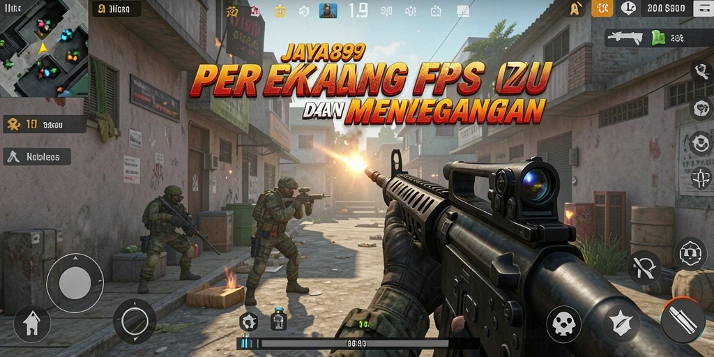Tangkapan layar menampilkan aksi menegangkan dalam JAYA89 dengan karakter yang sedang bertempur.