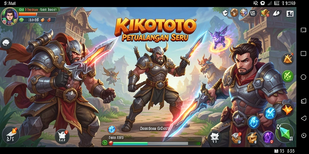 Tampilan gameplay menantang dalam KIKOTOTO, penuh aksi dan petualangan.
