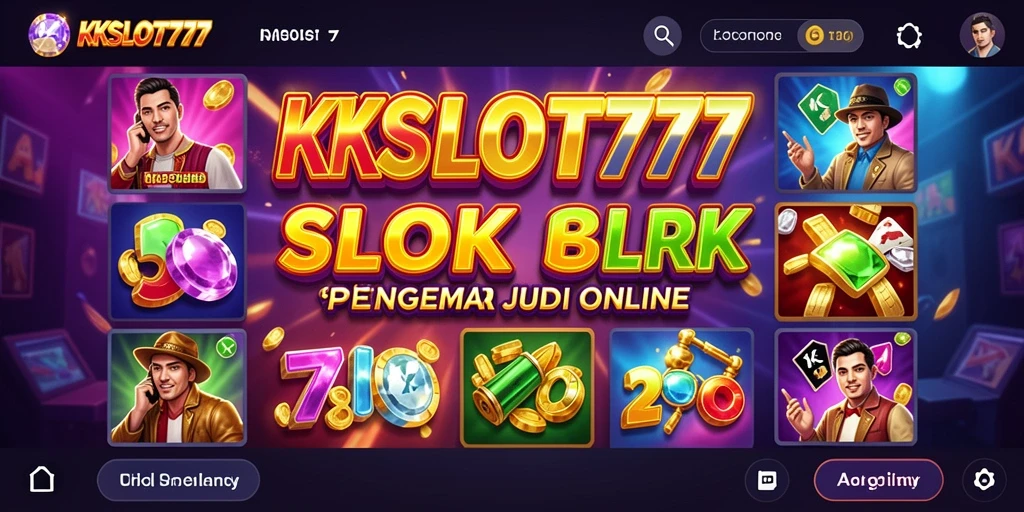 Screenshot utama KKSLOT777 menunjukkan tampilan menarik dari gameplay slot.