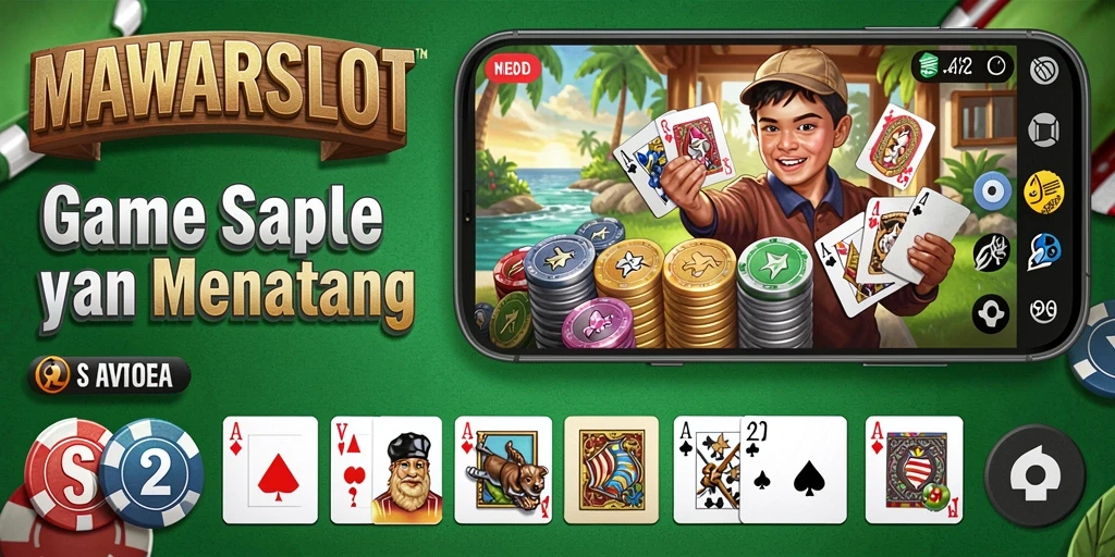 Tampilan gameplay MAWARSLOT dengan pemain yang bersaing di papan Gaple.