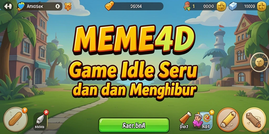 Tampilan gameplay MEME4D yang seru dan penuh warna.