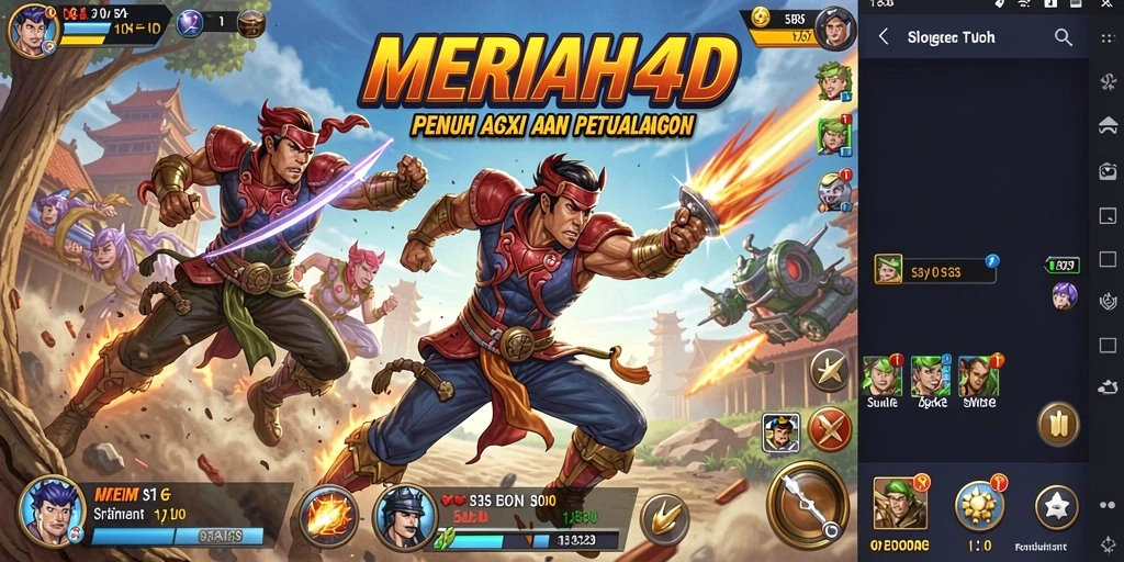 Tampilan gameplay seru dari MERIAH4D yang penuh aksi.