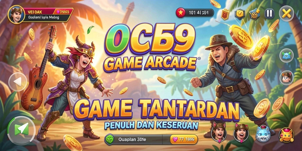 Tampilan gameplay OCE69 menampilkan aksi seru dalam level yang penuh tantangan.