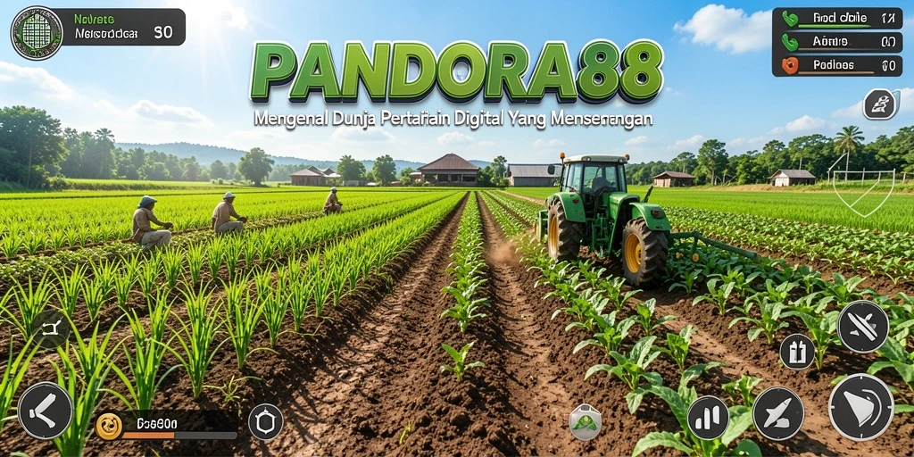 Tampilan gameplay menakjubkan dari PANDORA88 saat bercocok tanam.