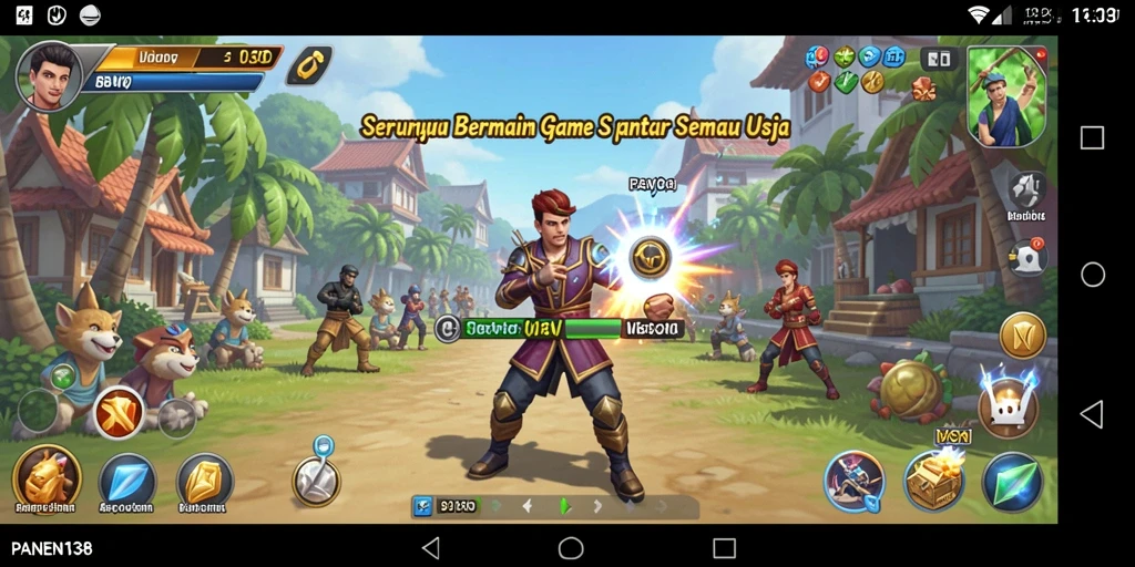 Screenshot utama PANEN138 menunjukkan gameplay seru dan aktif.