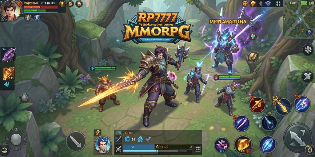 Screenshot menunjukkan aksi seru dalam petualangan MMORPG.