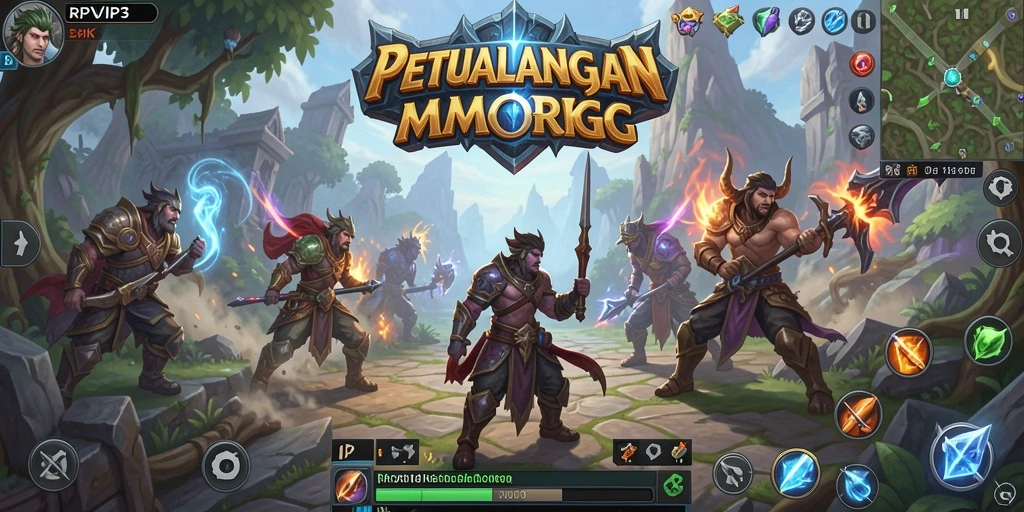 Tampilan menarik dari gameplay RPVIP3 yang mendebarkan.
