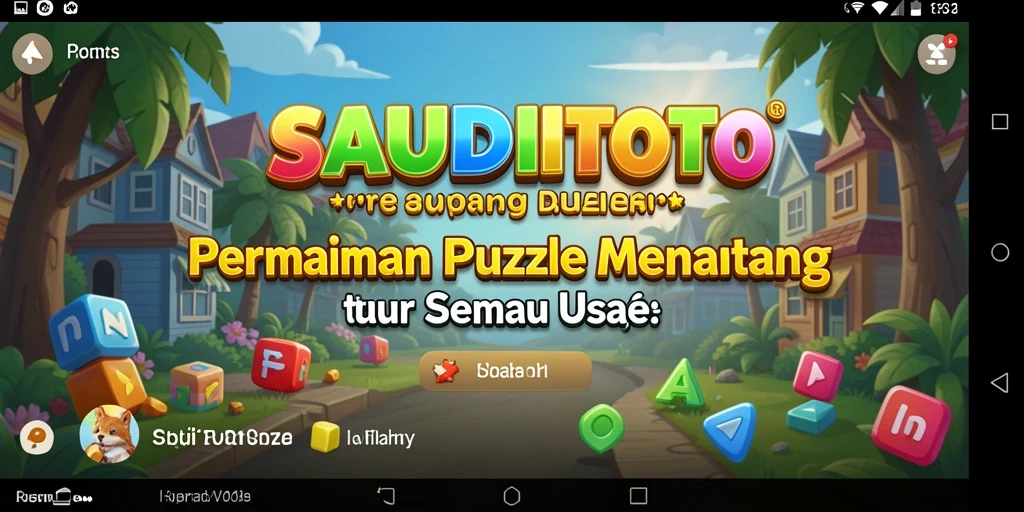 Tampilan gameplay SAUDITOTO yang menarik dan penuh warna.