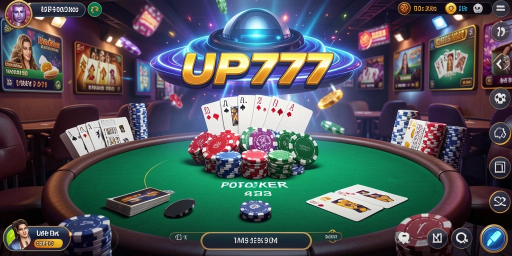 Screenshot gameplay Poker di UFO777 menampilkan aksi seru dan menarik.