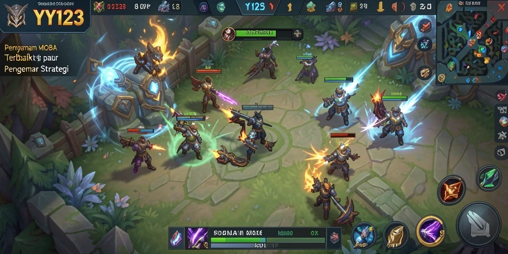 Tampilan gameplay seru dan kompetitif di YY123.