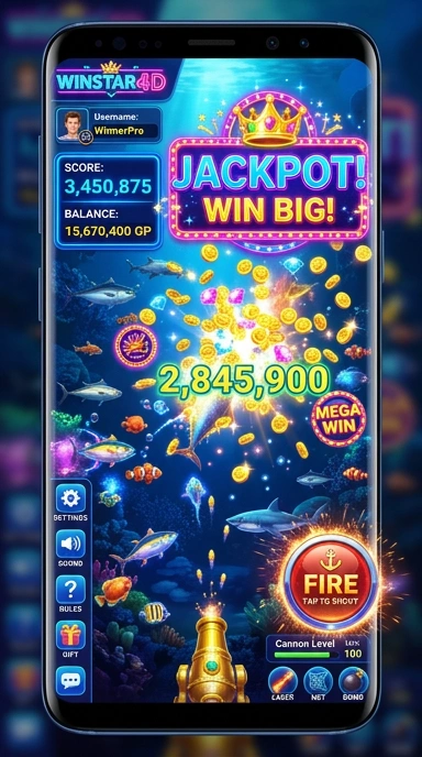 Tampilan antarmuka Winstar4D yang ramah pengguna.